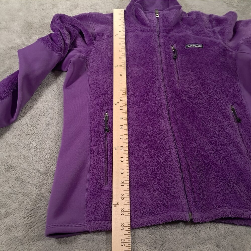 Patagonia R2 Fleece Jacket Women Medium Purple Full Zip Pockets 25146 - Picture 6 of 9